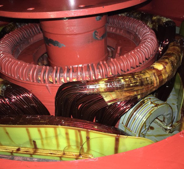 418 Kw AEG DC Motor. Type: GC31.12 Fremdluftung.