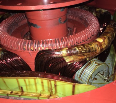 418 Kw AEG DC Motor. Type: GC31.12 Fremdluftung.